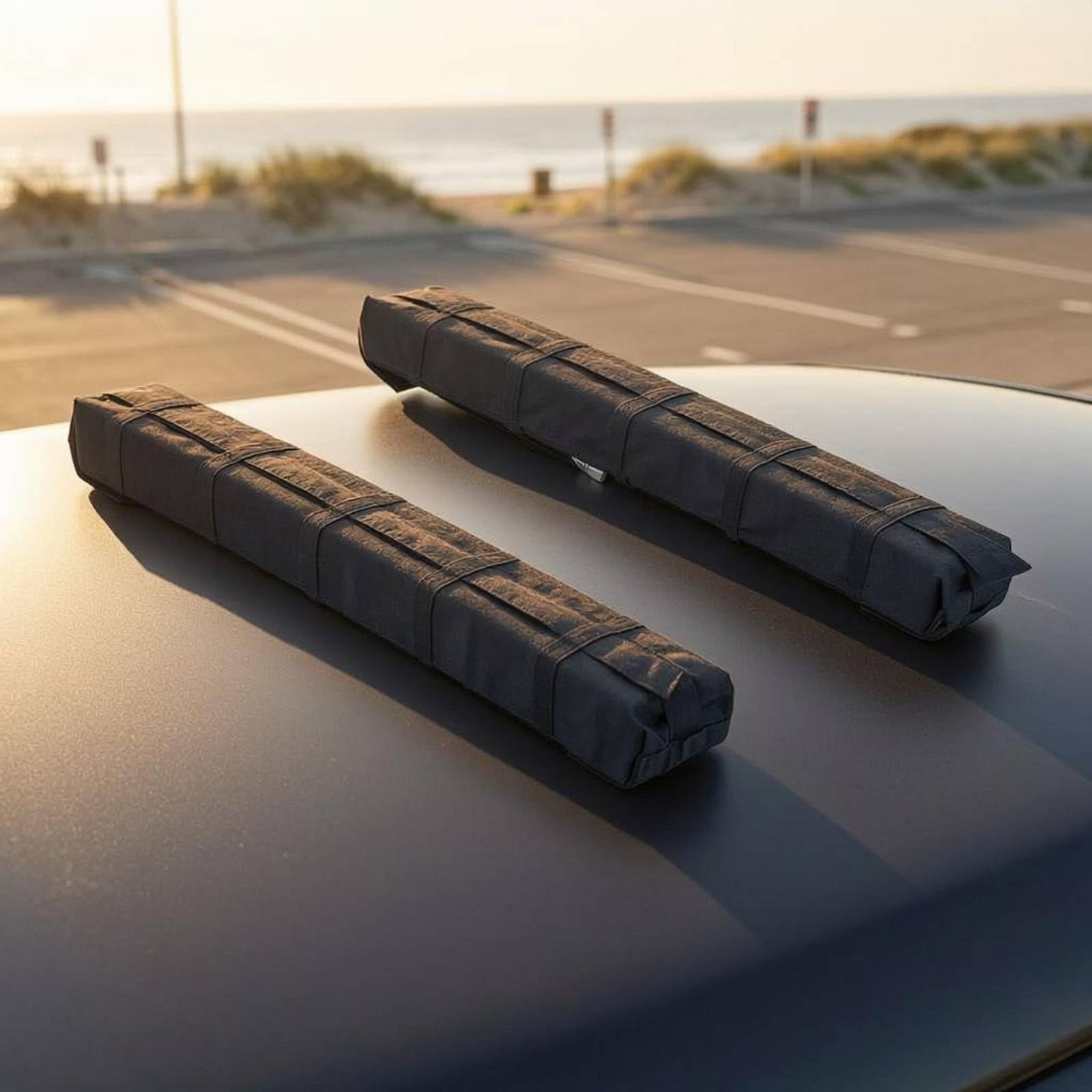 Kajak-Dachträger universell passend Kanu-Dachträger einfach zu montieren Soft-Dachträgerpolster für Transport, Autodach, Reisen