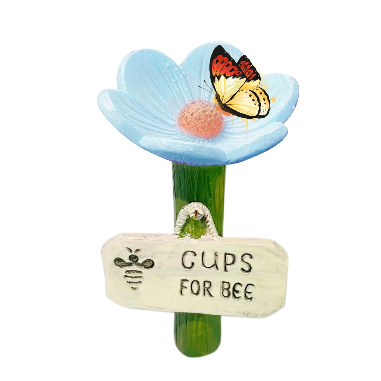 Wild Bees Drinkeis, Butterfly Watering Station, Fascinating Drinkers For Wild Bees, Flower Shape Butterfly Cups For Thirsty Pollinators Feeder Garden Decor