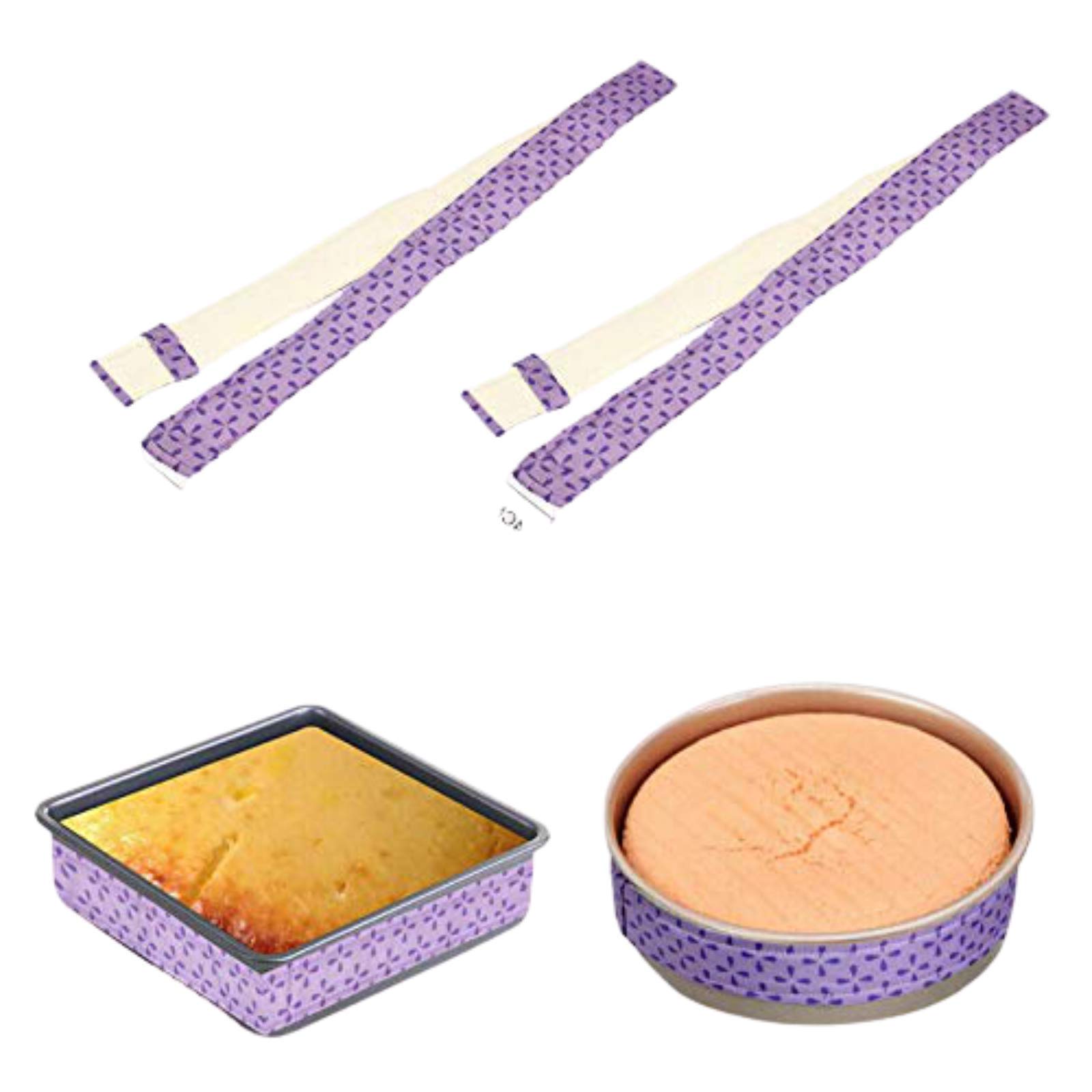 High-Q 2 Pcs Wilton Bake-Even Strips Belt Bake Even Bake Moist Level Cake Baking Tool