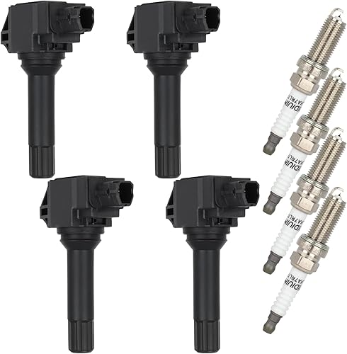 Aintier Bobinas de bobina de encendido y bujías de iridio UF774 para Subaru Crosstrek 16-19 Impreza 2014-2019 2.0L