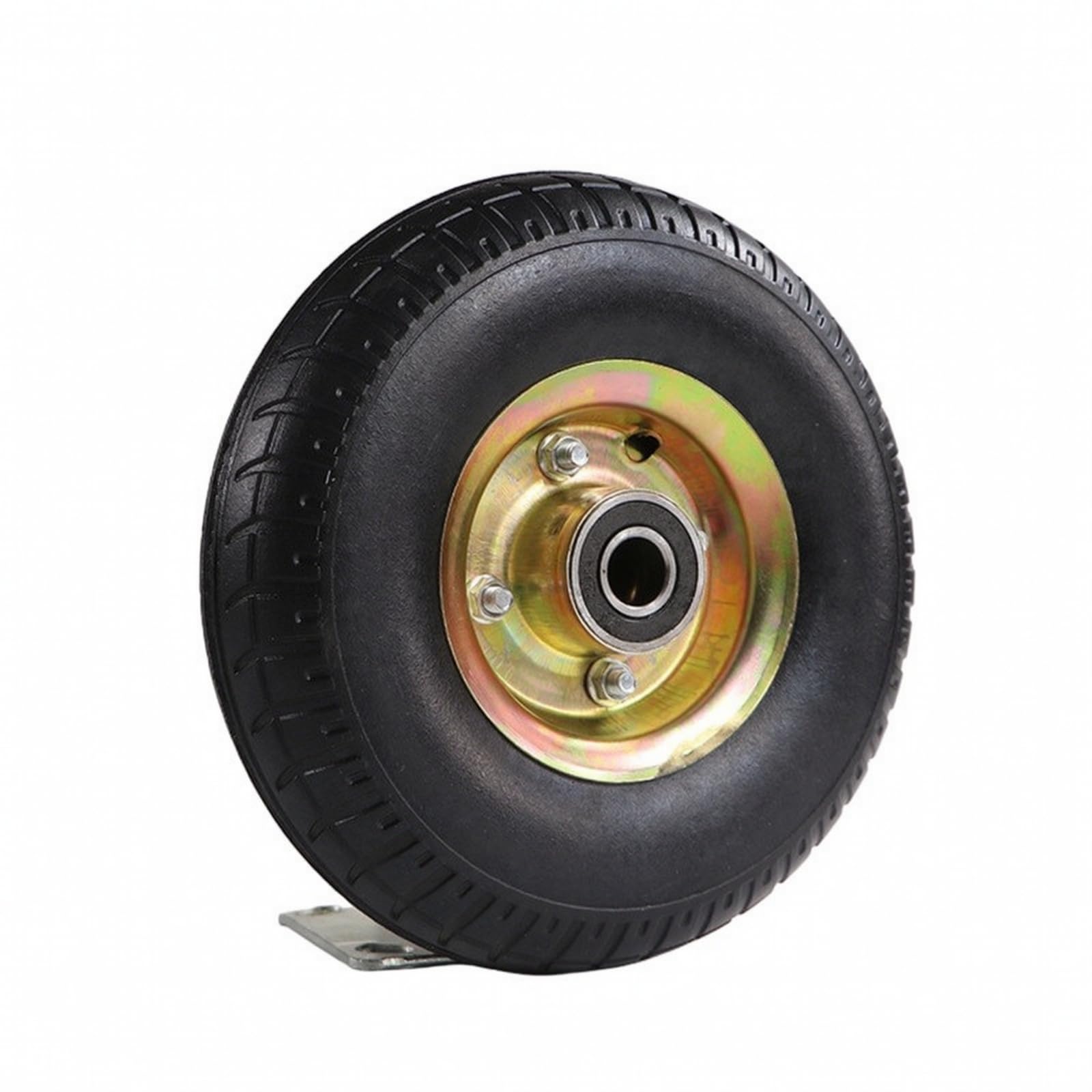 Vollgummi Rad für Transportgeräte mit reifen Und Metallnabe e Bauweise für Industrie Und Werkstatt für Maschinen Und Wagen, Versetzte Nabe, 16 Bohrungen, Durchmesser 245 Mm