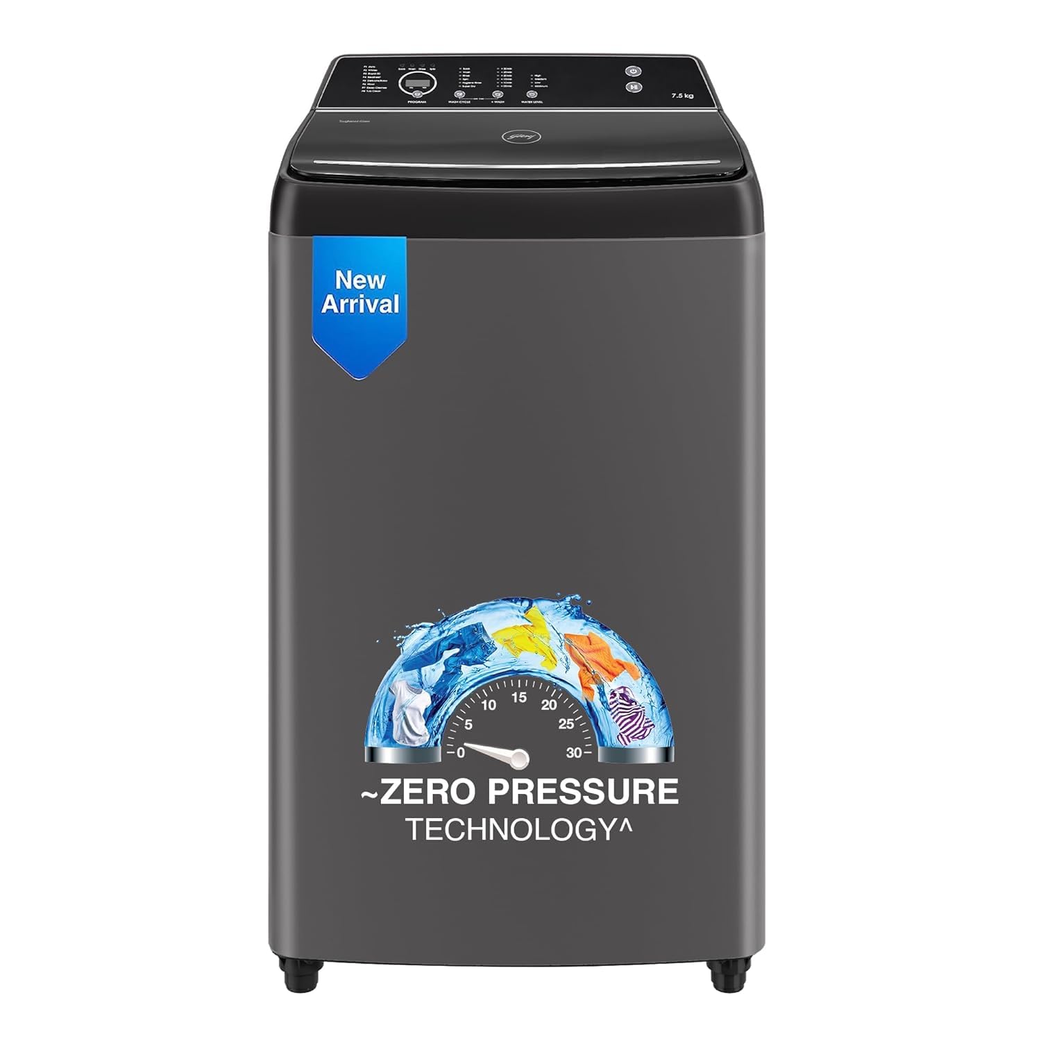 Godrej 8 Kg 5 Star Zero Pressure Technology Fully-Automatic Top Load Washing Machine Appliance (WTEON VLVT 80 5.0 FDTN MTBK, Metallic Black, With 26 Flexi Wash Programs)-image-21