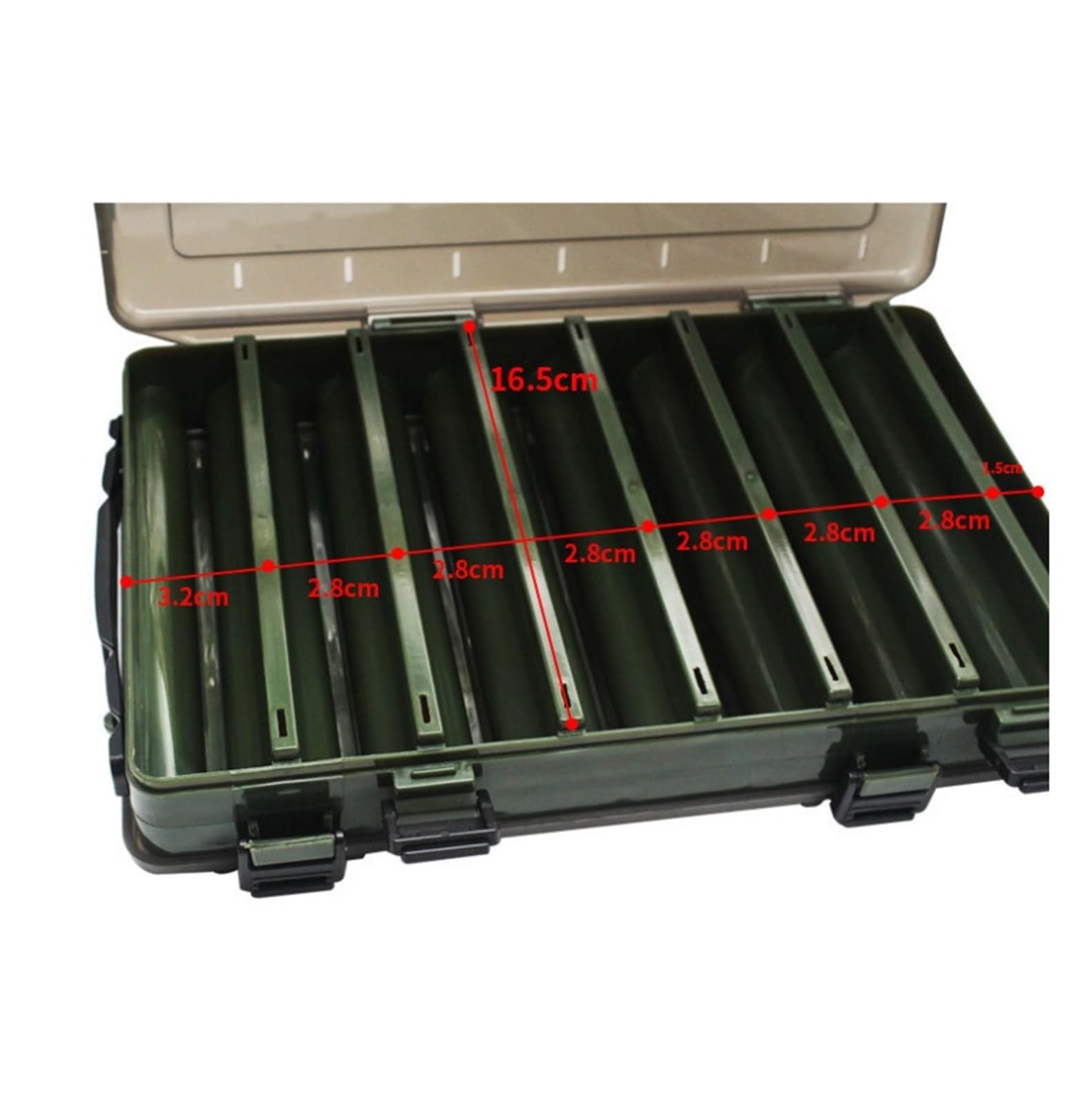 Caja Pesca Para Almacenar Anzuelos Caja Organizadora De Herramientas For Señuelos De Pesca, Compartimentos Interiores Transparentes Visibles Con Orificio De Drenaje Almacenamiento Para Pesca(G)