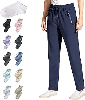Women's Ultra Stretch Ice Silk Comfort Casual Pants, Breathable Quick Drying Straight-Leg Jogger Hiking Pants