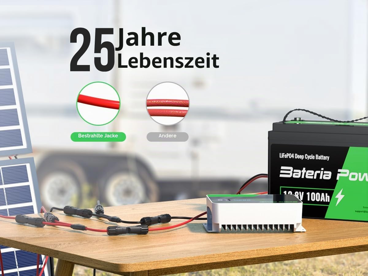 Bateria Power 4mm² Solarkabel Y-Verteiler,1 Paar Solarpanel 1Y2 Stecker Fotovoltaik Kabel, 1Y2 Stecker Paar, PV Solar Y kabel,Solar kabel für Solaranlage Steckerfertig (1 x M/FF and 1 x F/MM)