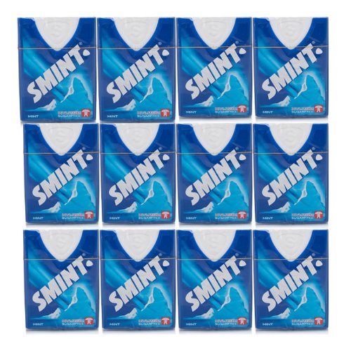 Smint Cool Mints Candy Drops with Xylitol Pack of 12 Individual Boxes