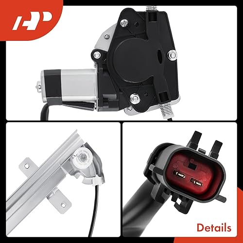 Miniatura 8 de A-Premium regulador de potencia de vidrio con motor para Jeep Grand Cherokee WJ para el lado frontal derecho del pasajero