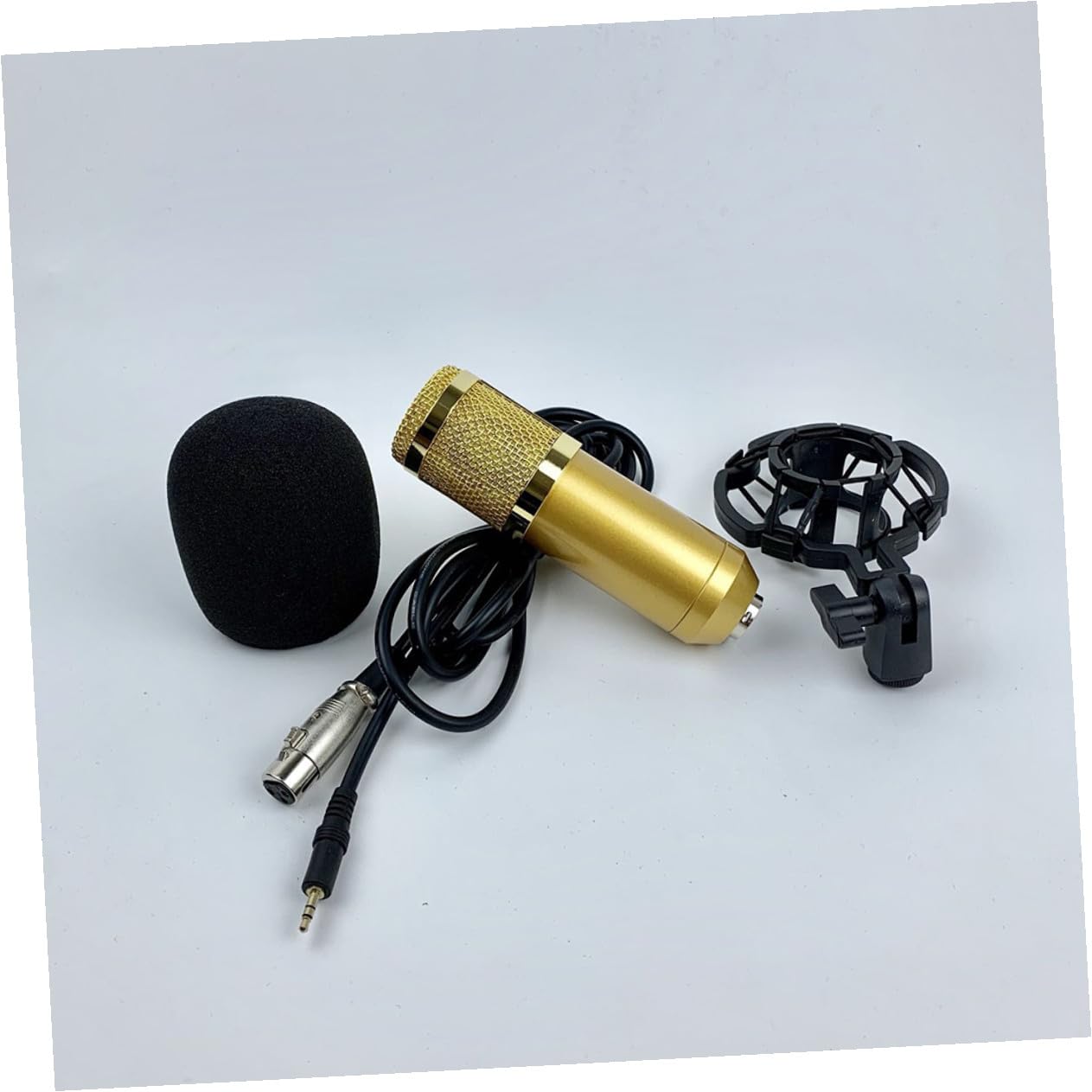 Micrófono de Condensador Bm-800 Malla Doble, Grabación Vocal
