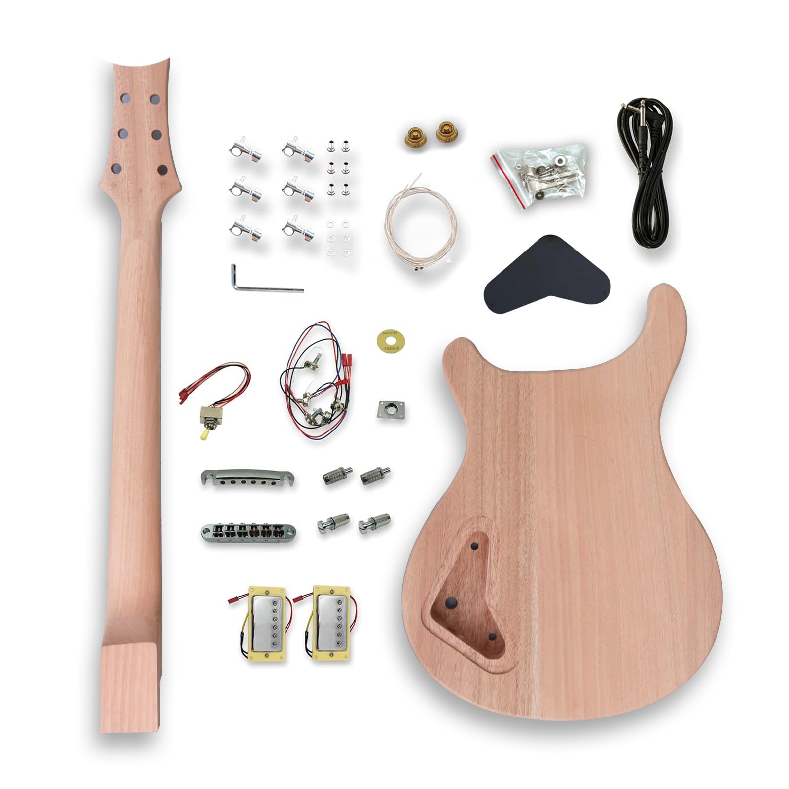 Amazon | WUQIMUSC エレキギターキット prs スタイル マホガニーウッド