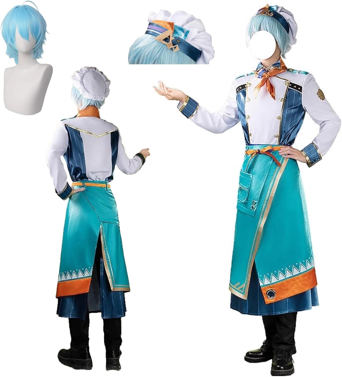 Beauty 出品] 帽付き 渚トラウト（Nagisa Trout） コスプレ衣装 (靴