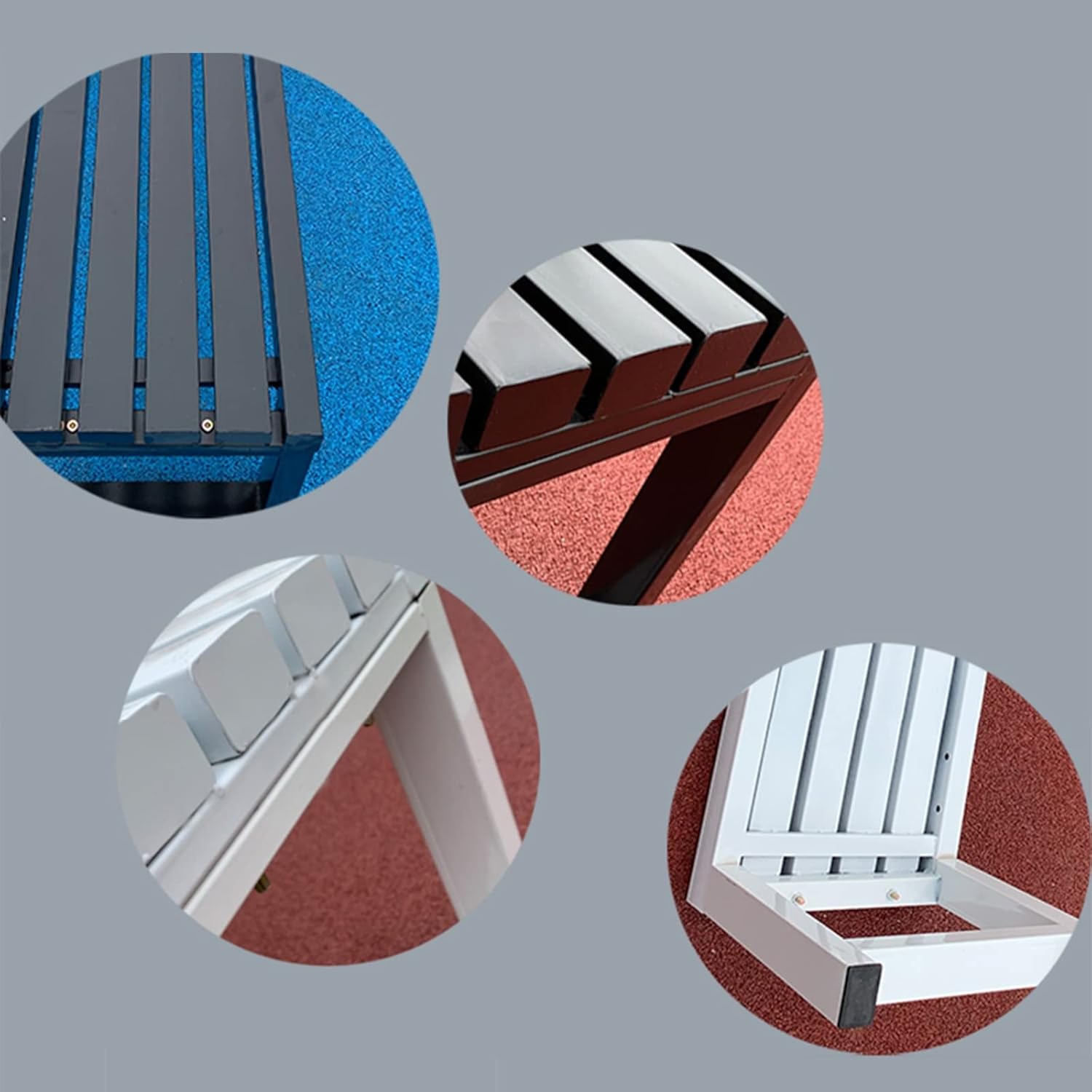 Table Standing Workstation Food Tray Table Rolling Table with Adjustable Height,Outdoor Metal Garden Bench for Patio Dining, Slatted Seat Furniture for Park, Yard, Front Porch, and Backyard