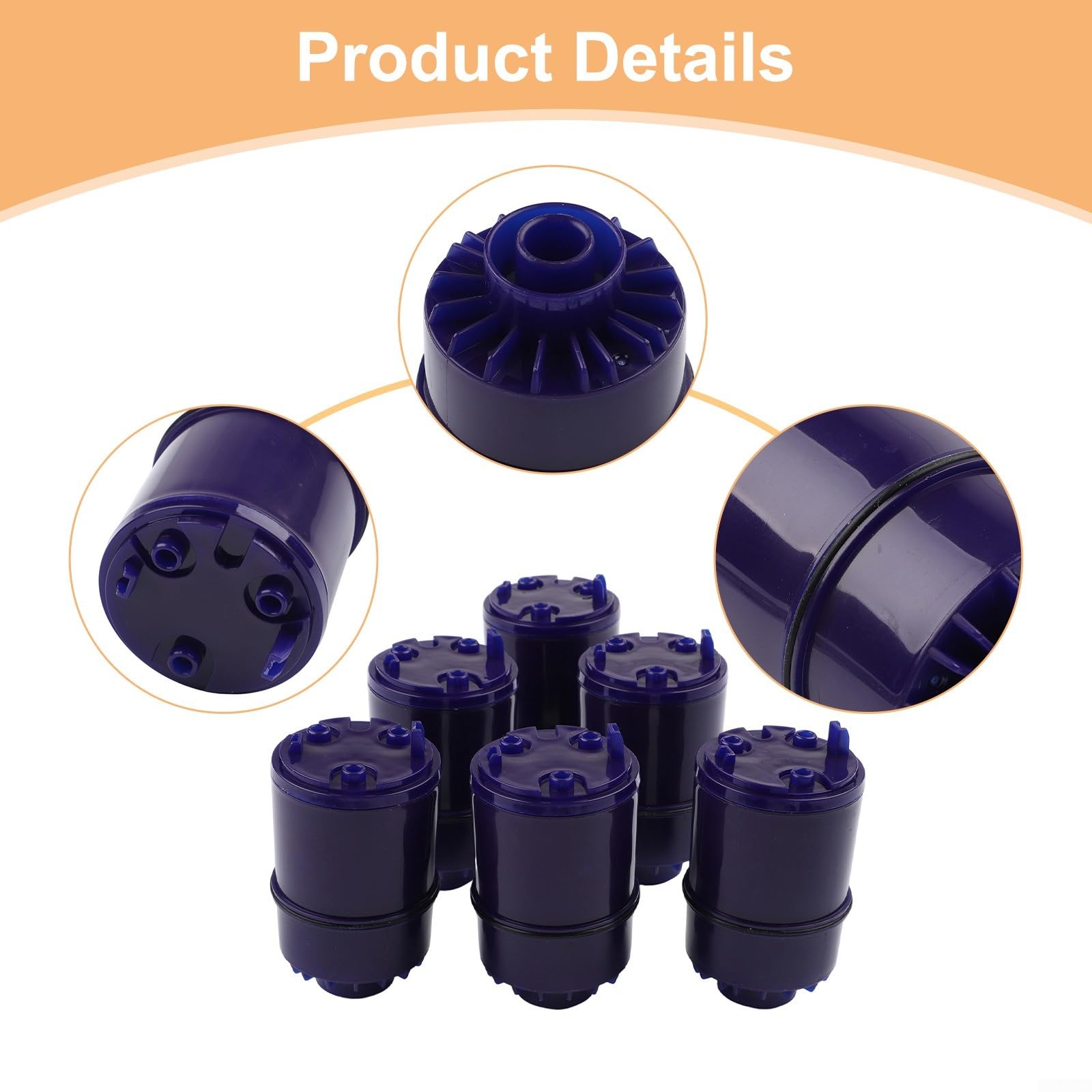 Lot de 6 cartouches de filtre à eau haute efficacité de rechange pour systèmes de robinet PUR - Filtration pure et sûre - Réduit les contaminants