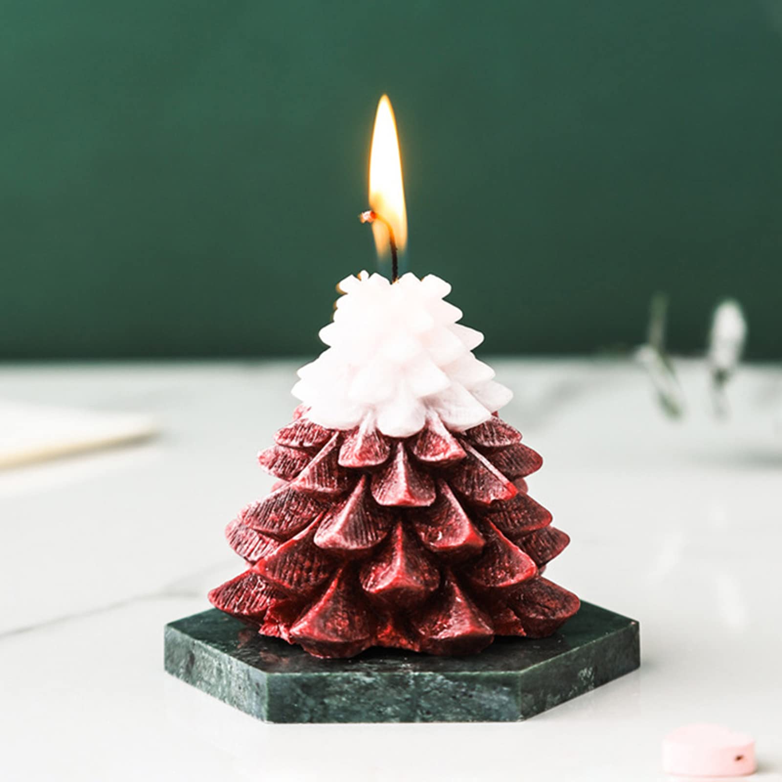 クリスマスツリー型キャンドル6個セット クリスマスの松の木シリコンキャンドル型：クリスマスソイワックスデザイン - Etsy 日本