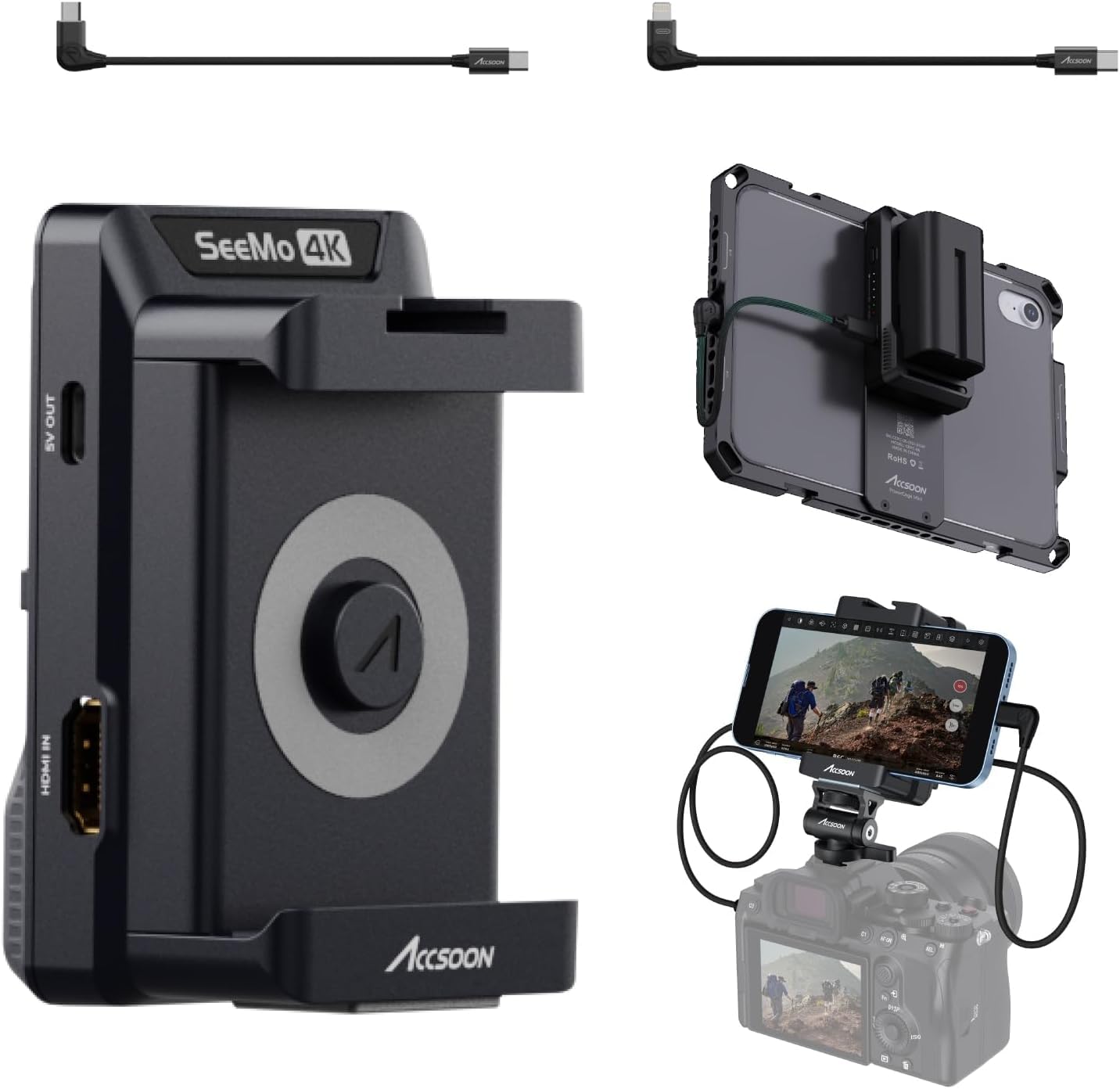 Amazon.com: Accsoon SeeMo 4K HDMI Camera Field Monitor for i-Phone
