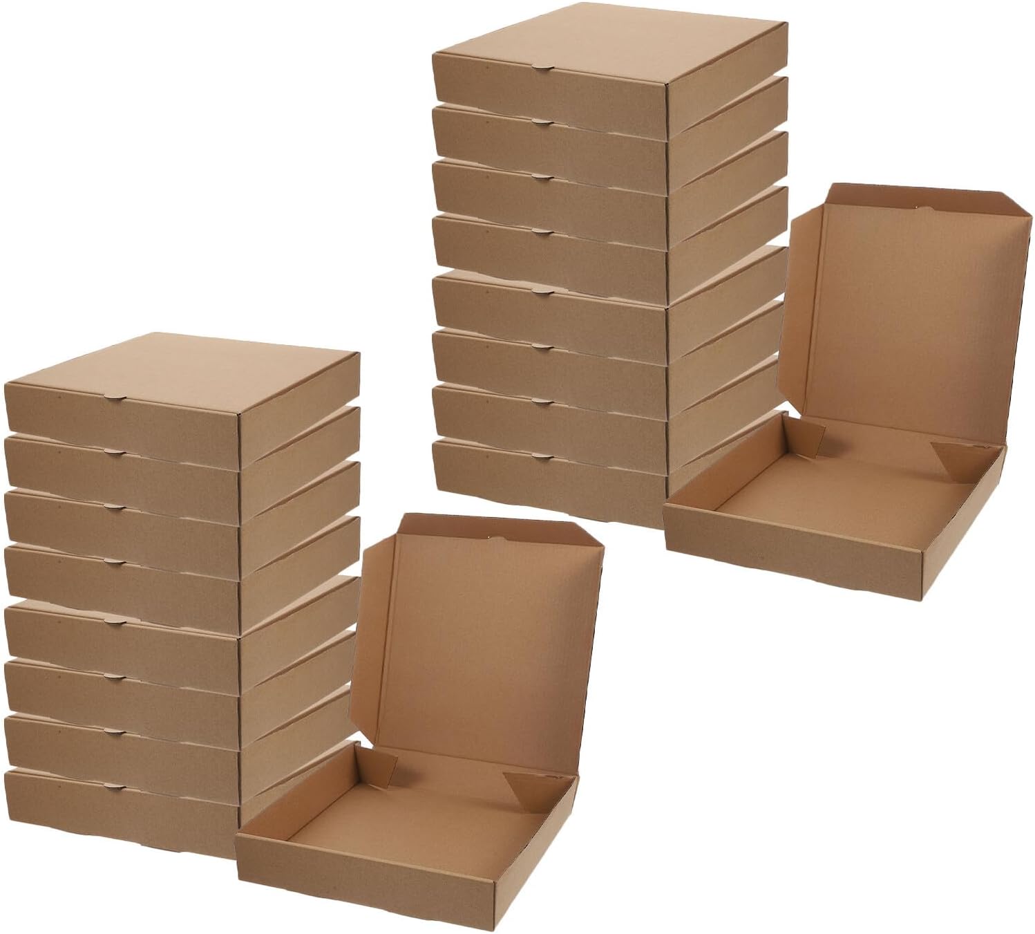 STOBAZA 30pcs 6-inch Small Cardboard Pizza Boxes Thick Kraft Paper Pizza Takeout Containers Portable Packaging Cartons for Restaurant and Outdoor Food