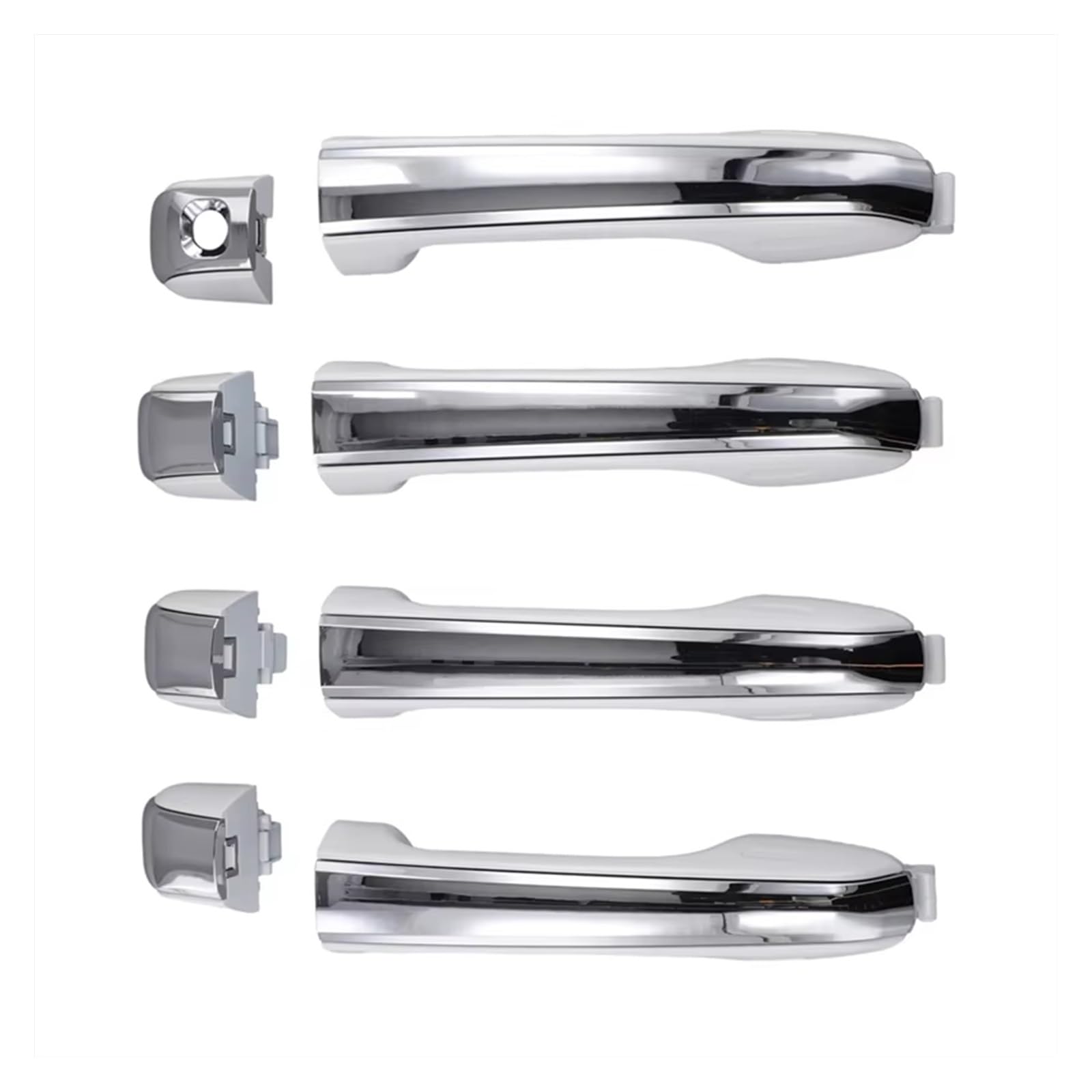 DHDYJSA for Lexus for GX460 2010-2021 Exterior Door Handle Chrome 4Pcs Set 69250-60050 69250-60060 69260-60070 69210-60170-Boom Outer Door Handle