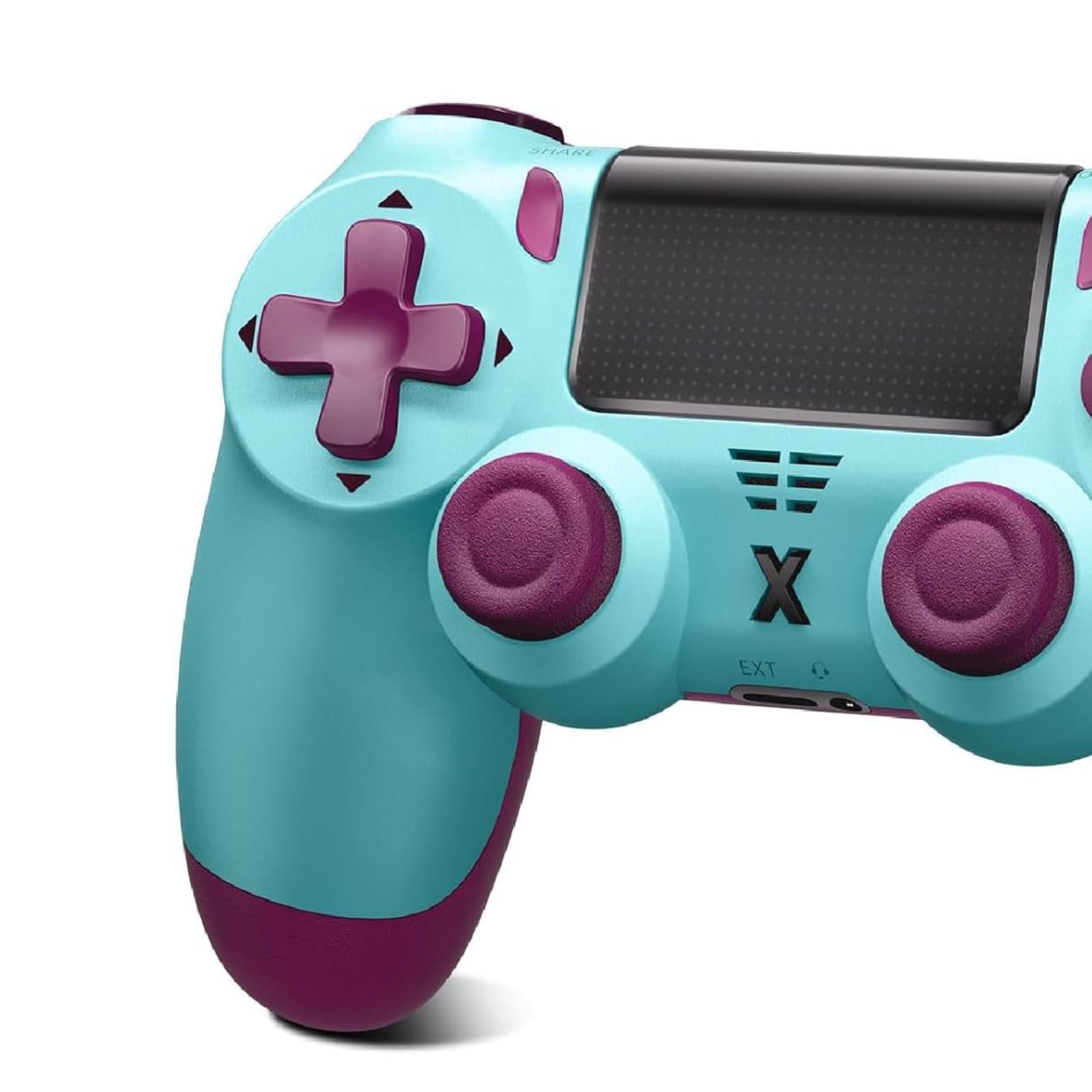 Glitfix Wireless Controller for P4, Game Controller for P4/Pro/Slim/PC, Bluetooth Gamepad Joystick with Vibration Touch Panel, Upgraded Six-Axis Sensor, 3.5mm Audio Jack (Dark blue) — view 10