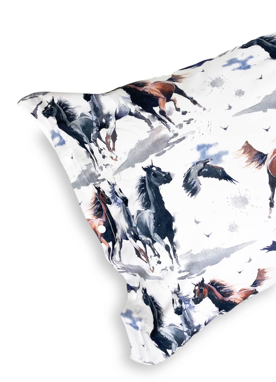 Tex family Copripiumino Cavallo Cavalli in Corsa in Puro Cotone Made in Italy - Singolo 1 Piazza CM. 155X200