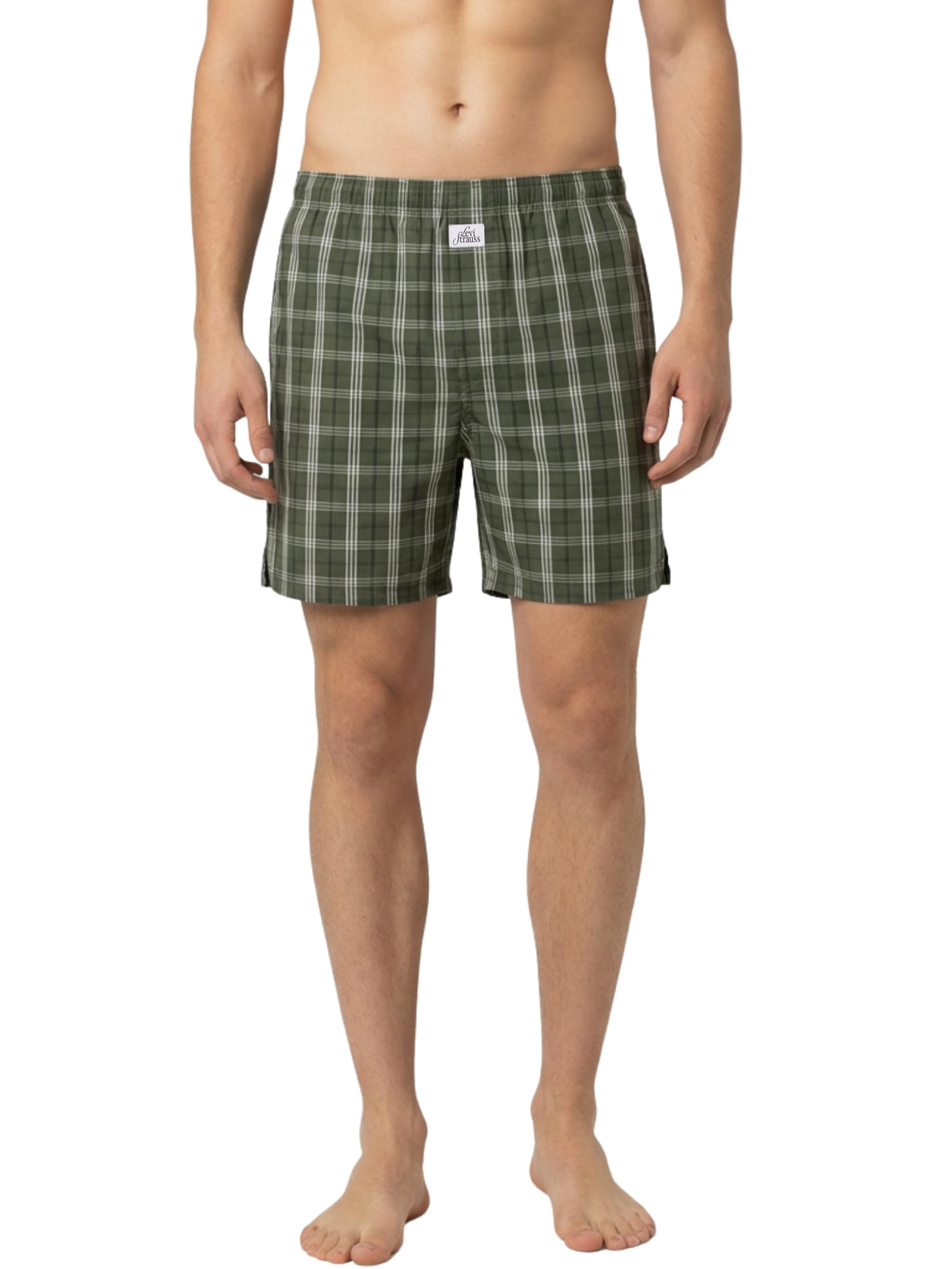 levi's 075 Men's Regular Fit Checked Woven Cotton Boxer Shorts with Back Pocket-picture-50
