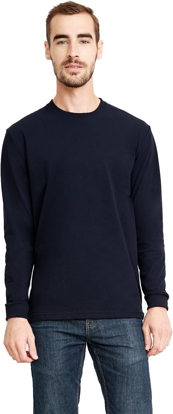 Next Level Sueded Long-Sleeve Crew (6411)