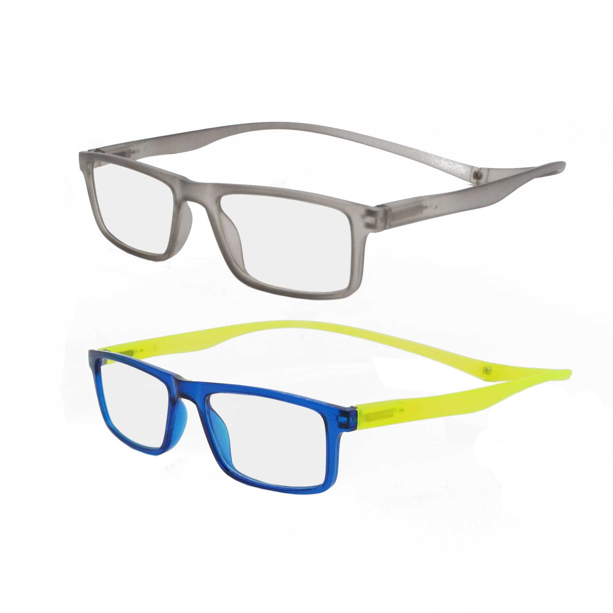SIKAITE Gafas de bloqueo de luz azul, gafas de lectura magnéticas, lectores envolventes para ordenador con bisagras de resorte para hombres y mujeres