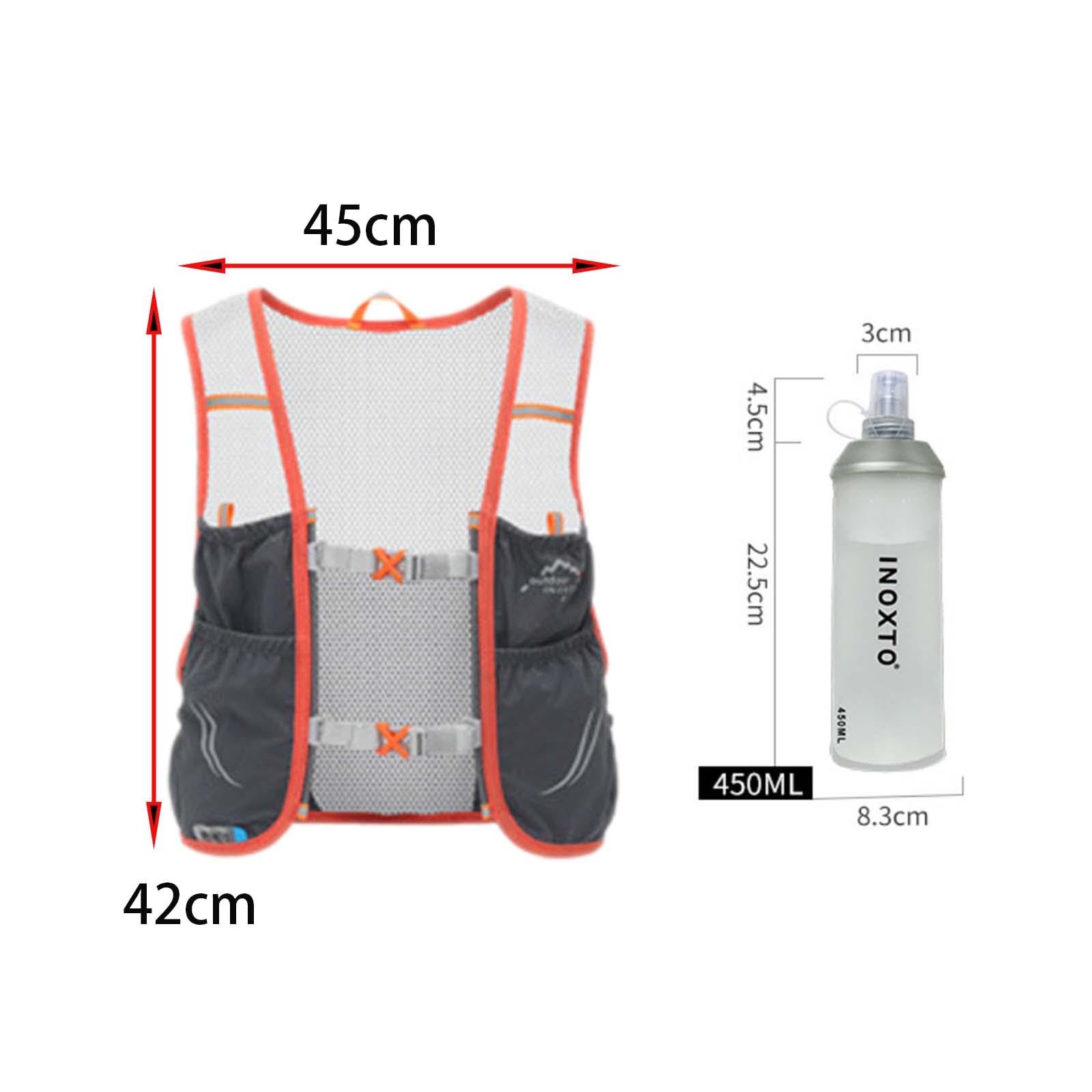 Gralara Laufweste Hydrationsweste mit Wasserblase Sportlaufweste Trailrucksack Atmungsaktives Polyester Verstellbare Träger für Training Radsport Wanderung