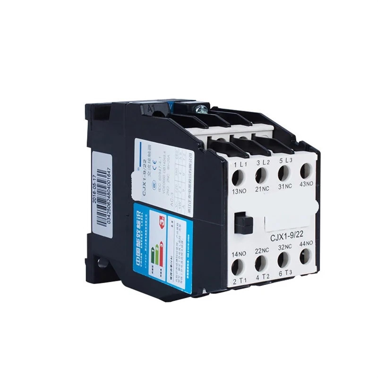 Contacteur CA CJX1-75/22 24V triphasé pour circuit moteur électrique de commande
