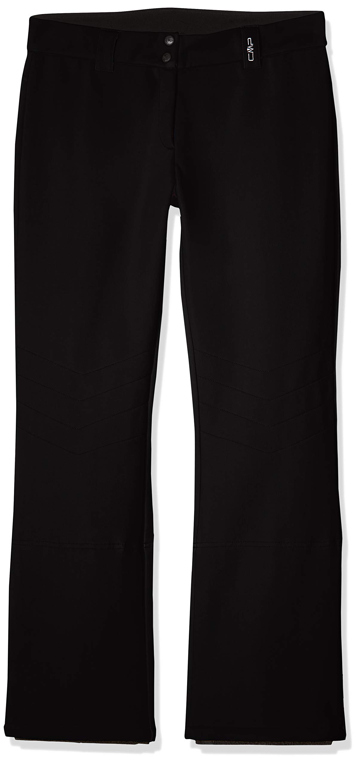 CMP Pantalón Largo Mujer Con Polaina Interior, Negro, S