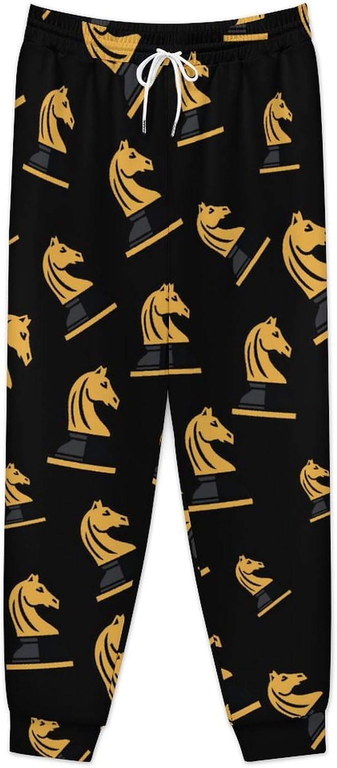 Horse Chess1 Knight Casual Men's Sweatpants Lounge Pant 4X-Large