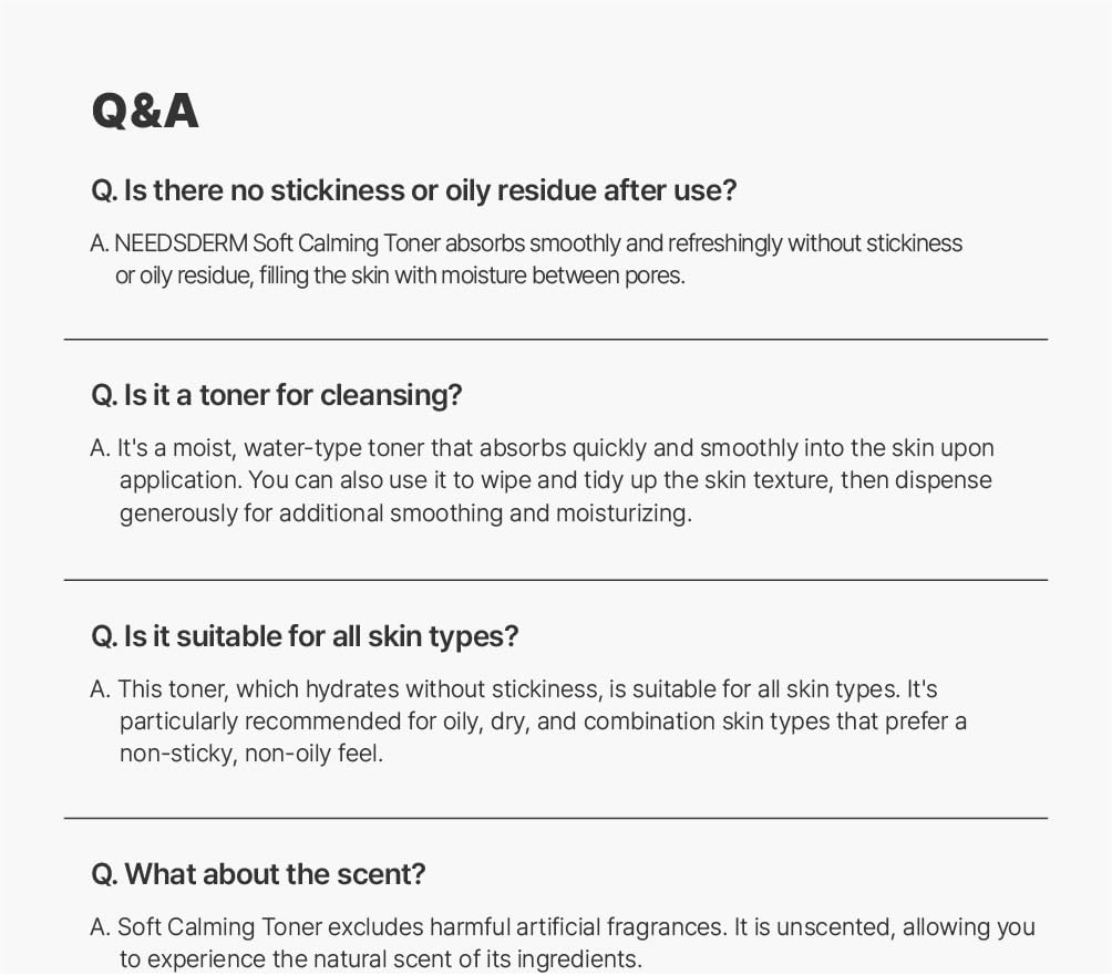 Soft Calming Toner with Centella Asiatica Leaf Water - Hydrating and Soothing Formula for Sensitive Skin, 150ml