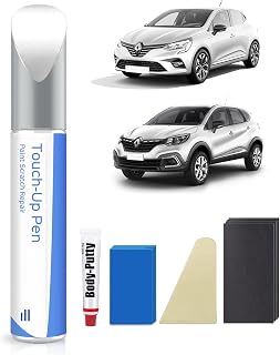 Kit de Pintura de Reparación 369 Blanc Glacier/Arktis-Weiss para Renault – Exactitud de Color – Reparación de Arañazos y Q...