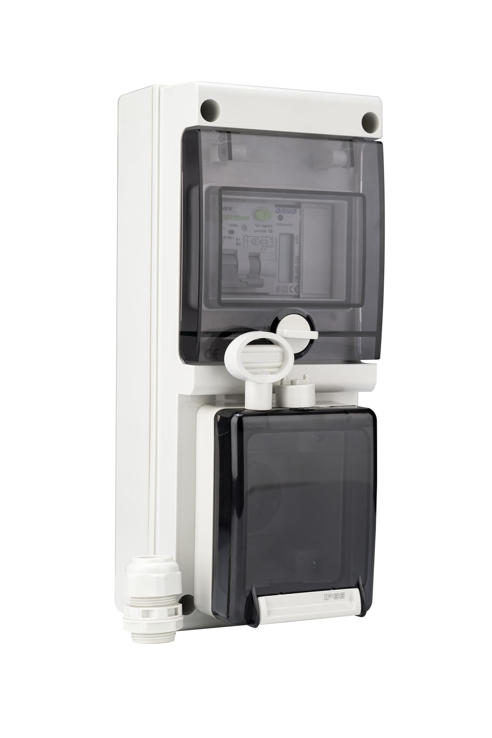Presa elettrica per auto elettrica, sistema di ricarica con contatore di corrente digitale LCD e interruttore FI/interruttore IP66
