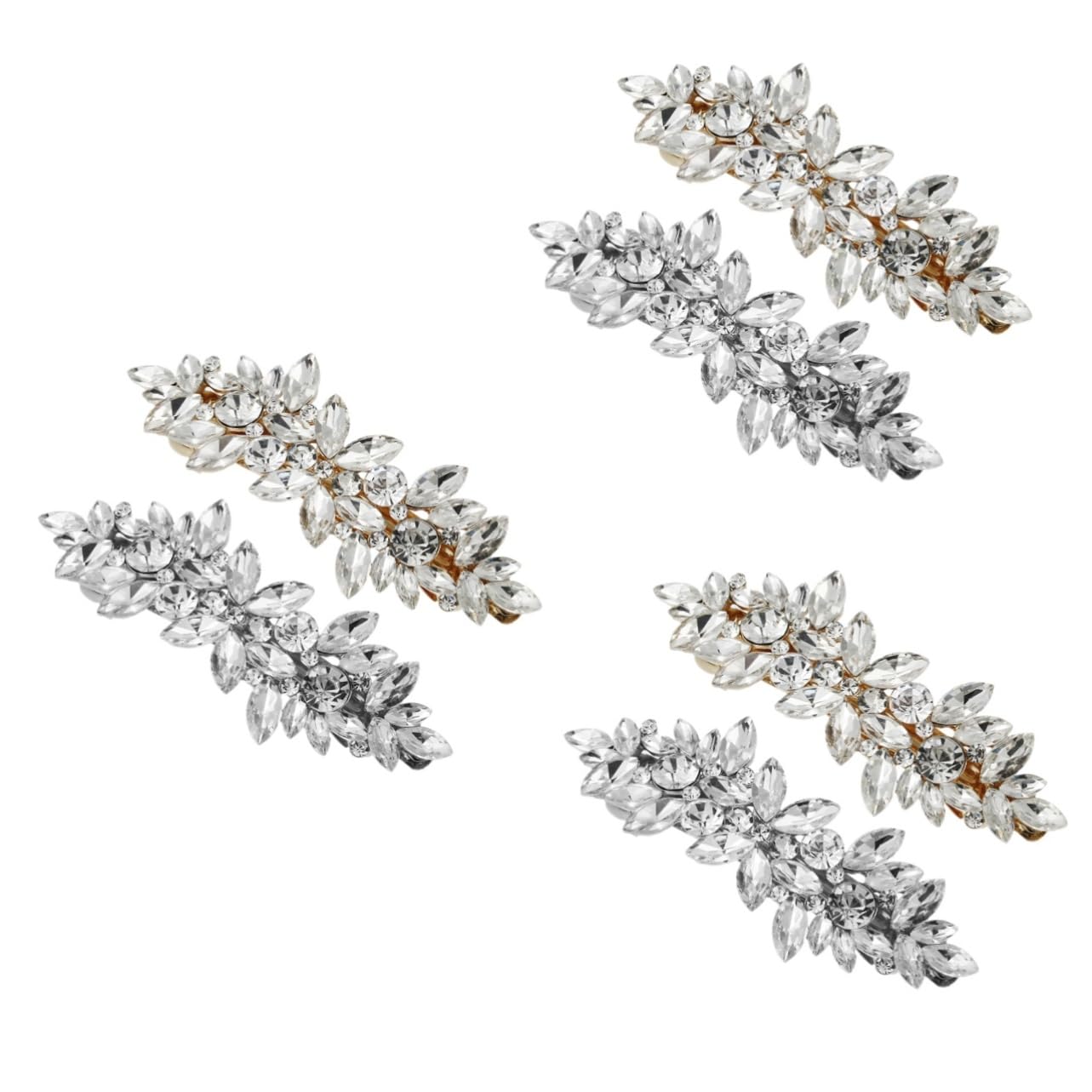 Mikinona 6piezas Horquillas De Rhinestone Para Mujer Accesorios De Pelo Elegantes De Para