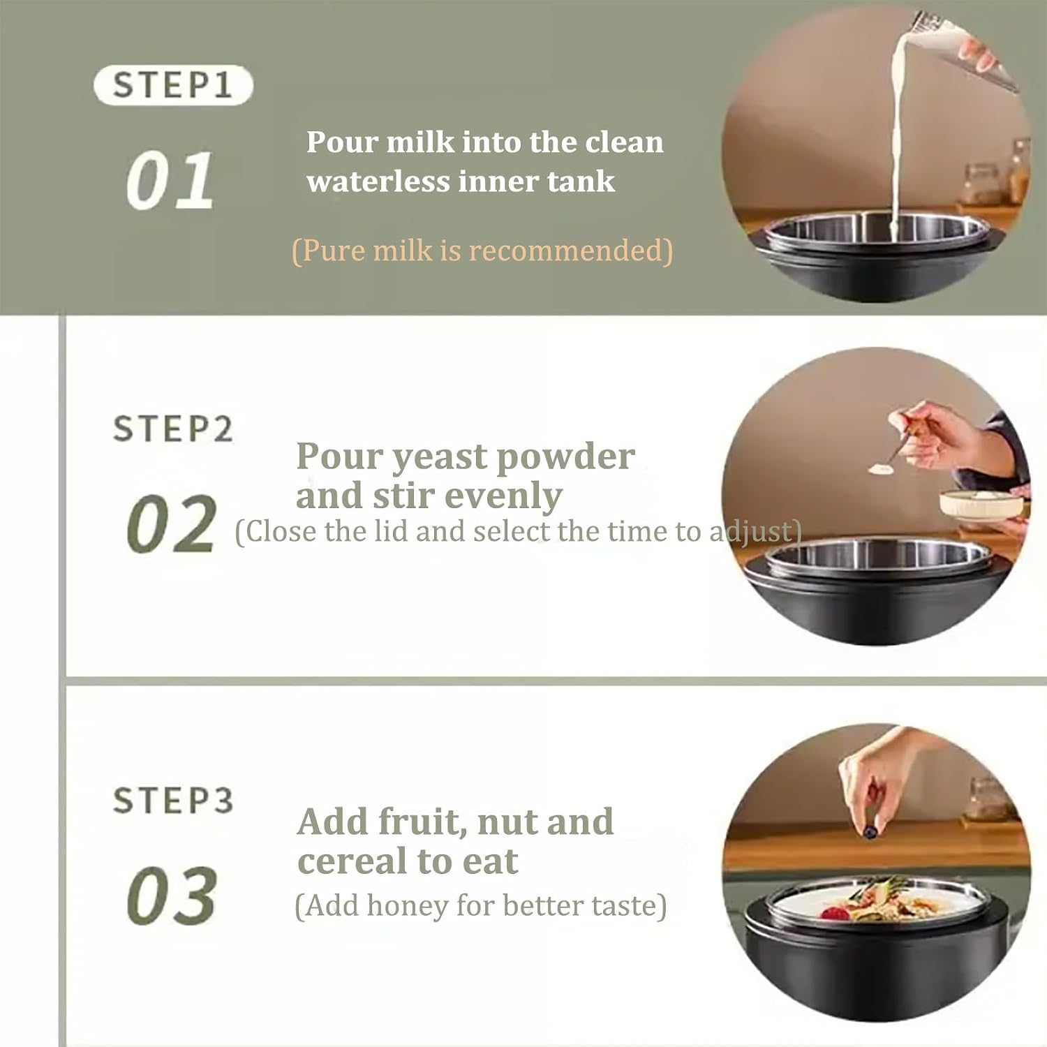Ultimate Probiotic Yogurt Maker with Timer Control,Greek Yogurt Maker,Stainless Steel Liner,Stain Resistant,Sturdy,Detachable Design,for Natto Fruit Vinegar Rice Wine(8L)