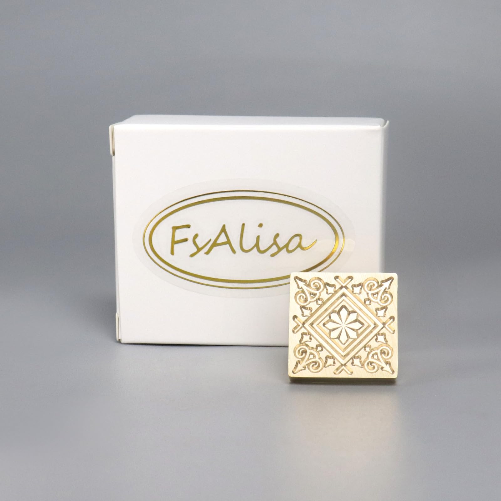 fsalisa European Pattern Wax Seal Stamp Sealing Wax Stamp Vintage Brass Head without Wooden Handle Great for Embellishment of Cards Envelopes Wedding Invitations - Image 3