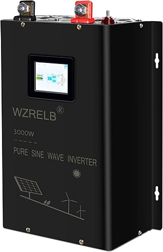 WZRELB Inversor de onda sinusoidal pura de 3000 W 24 V CC entrada a 120 VCA 240 V CA salida de fase dividida, 4 salidas de CA, terminal de cable de
