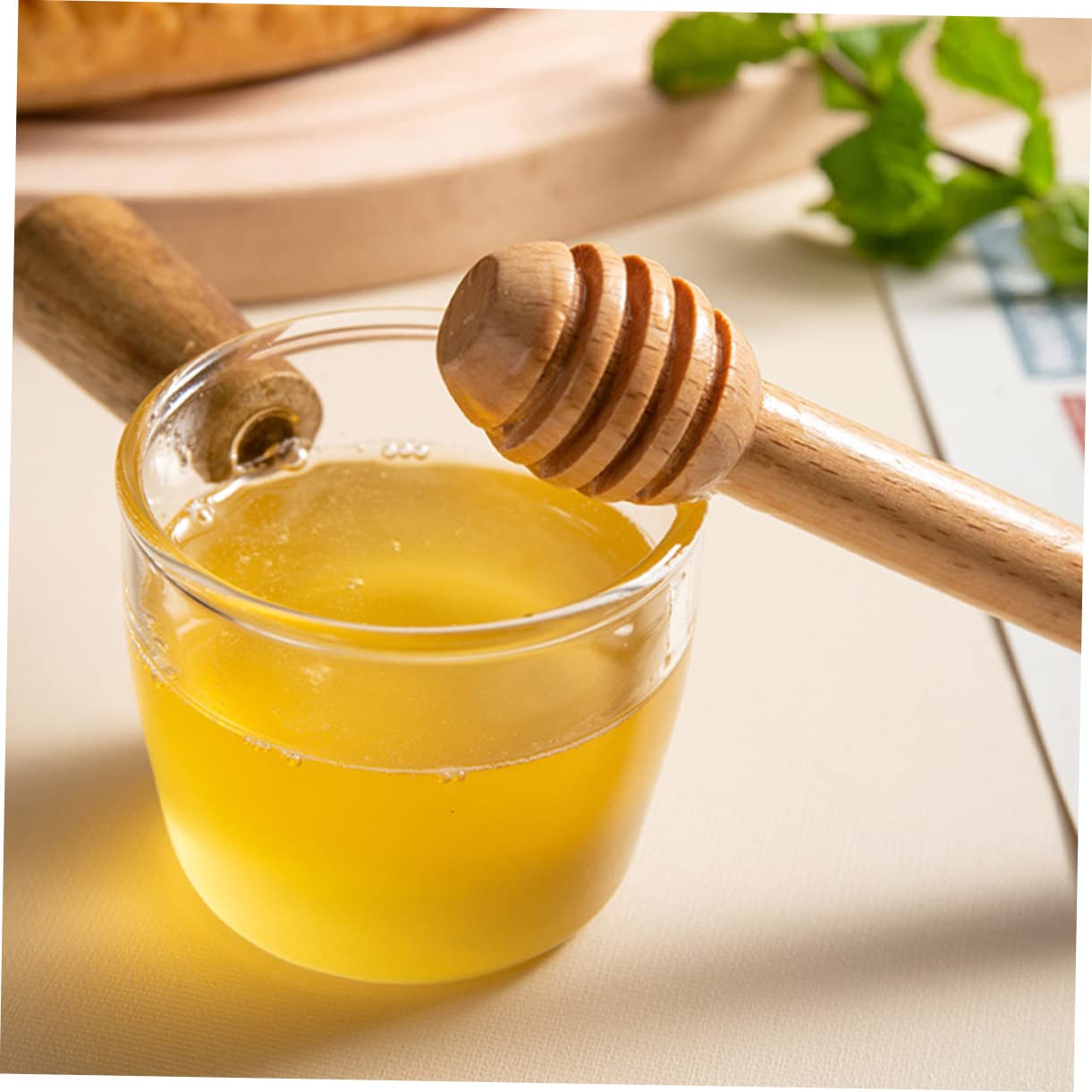 KICHOUSE Portable Honey Stirrer Sticks Boys and Girls Lunch Accessories Long Handle Honey Dippers for Tea Coffee