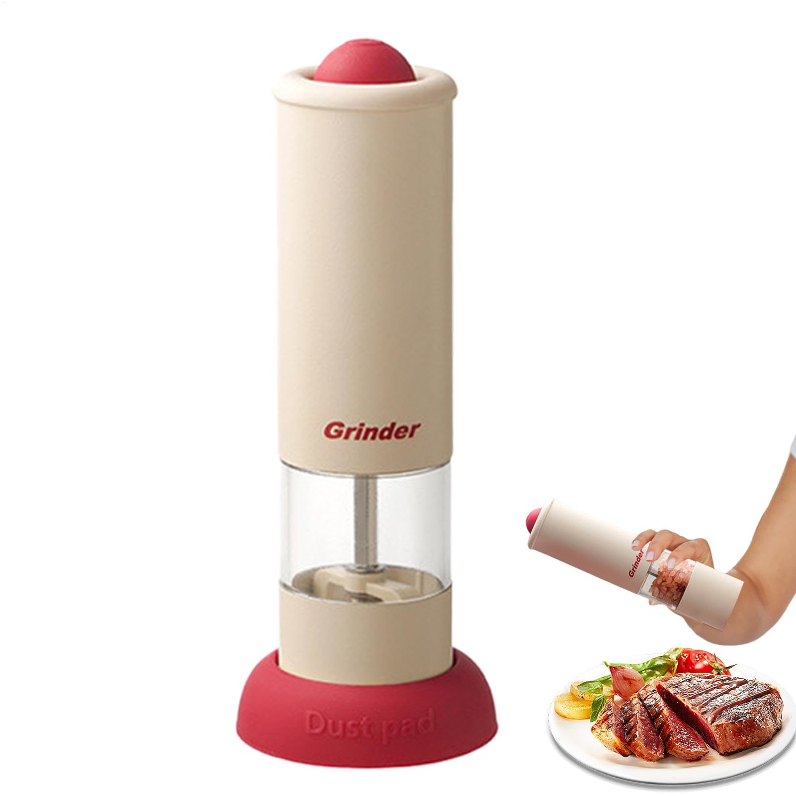 Moulin à poivre et sel noir automatique avec broyeur à grossier réglable