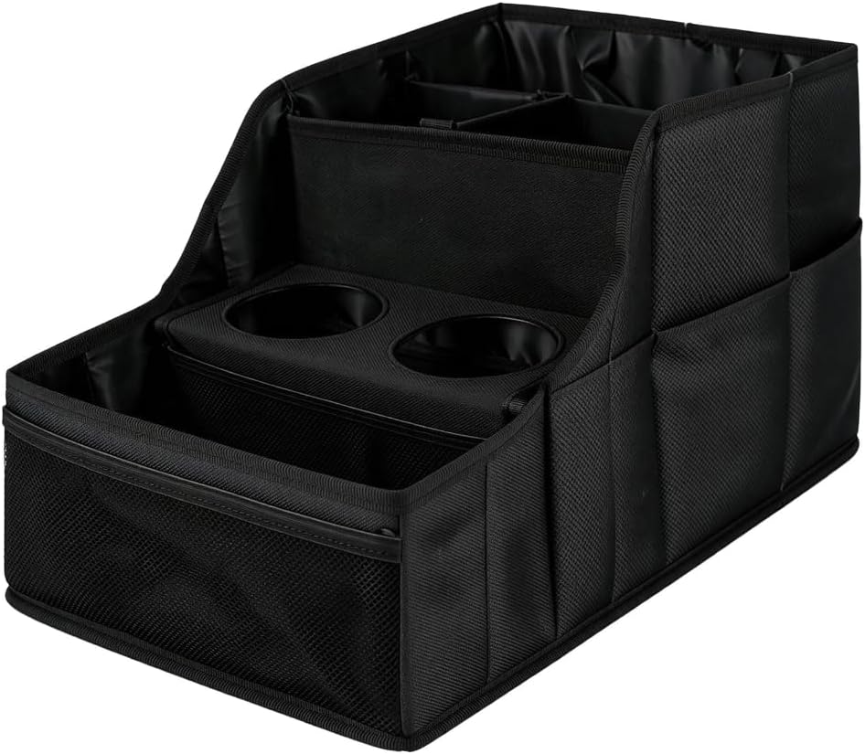 Sectioned Car Storage Solution Foldable And Easy To Carry For Tools Toys Groceries