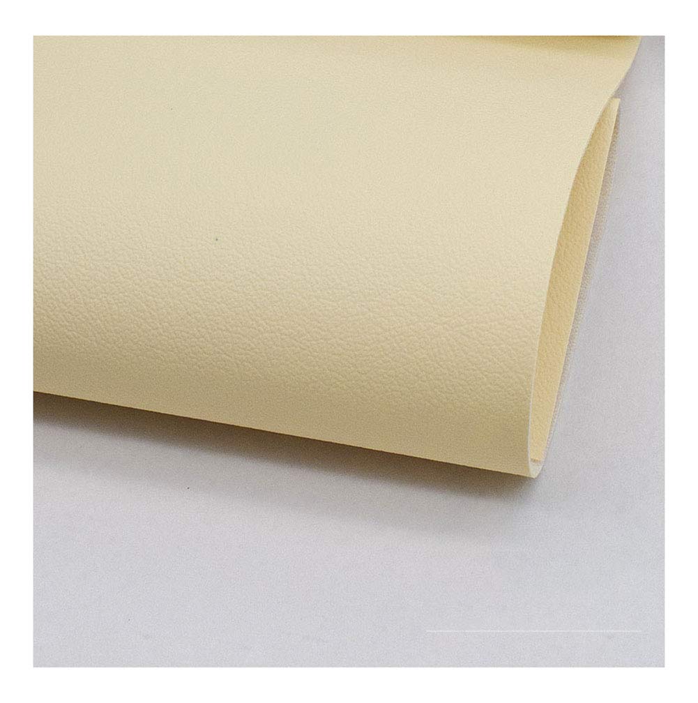 Tissu en cuir écologique XCYYBB jaune clair 1.38x5m pour la rénovation de canapés