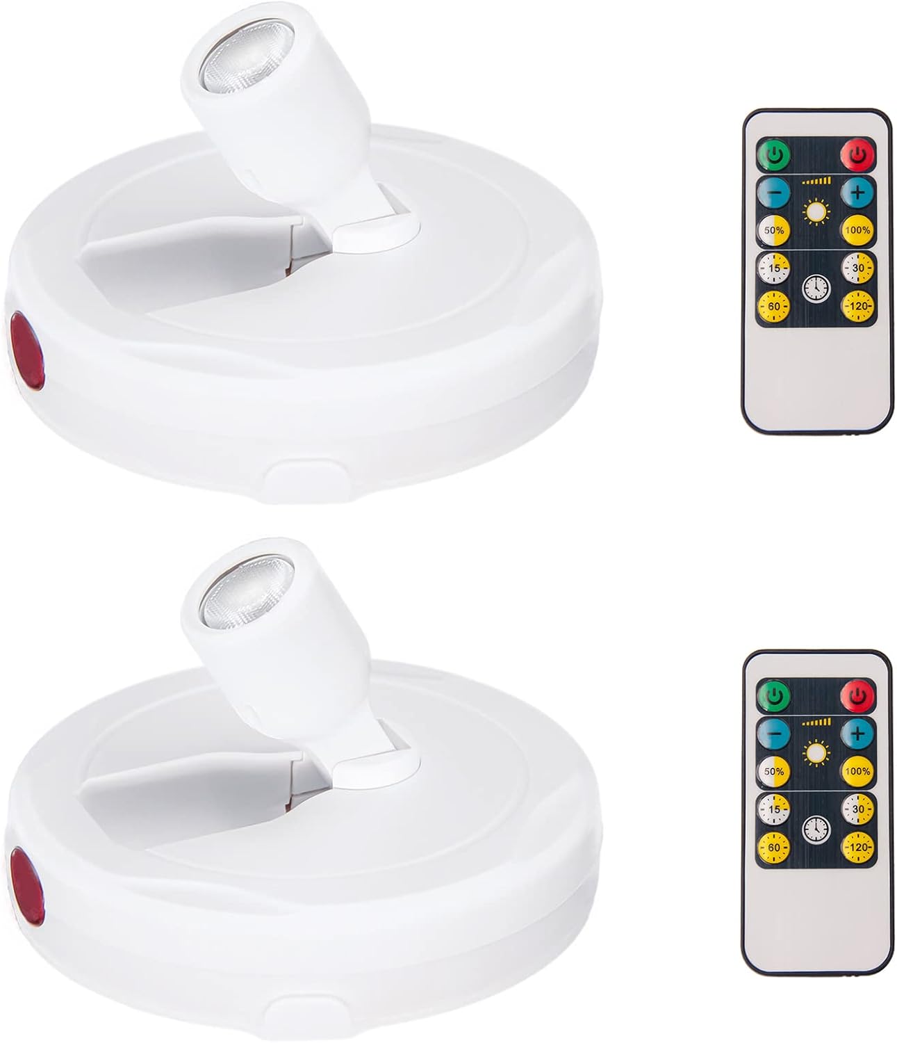 BERGUSTCH Battery Operated Spotlight, Picture Light with Remote, Indoor