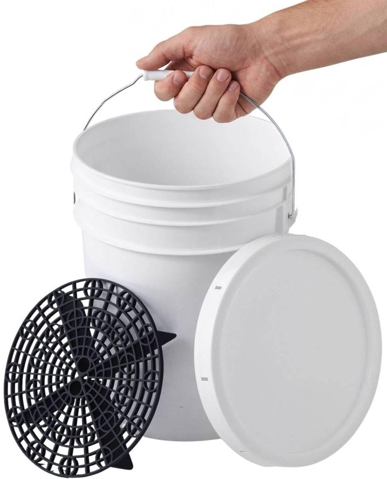貴重　海外製　可愛い　バケツ　蓋付き　11ガロン(約41.8リットル)　多目的 Amazon.co.jp: Bonarca 洗車 バケツ グリッドガード 付き 蓋付き 【大