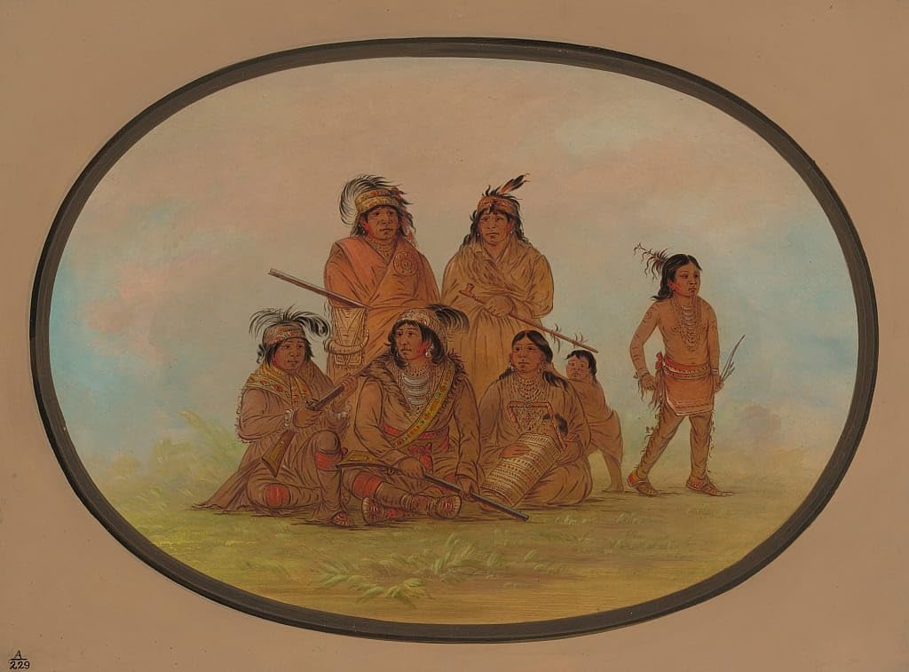 Impression d'art George Catlin tableau Indiens Seminolee haute définition - 5