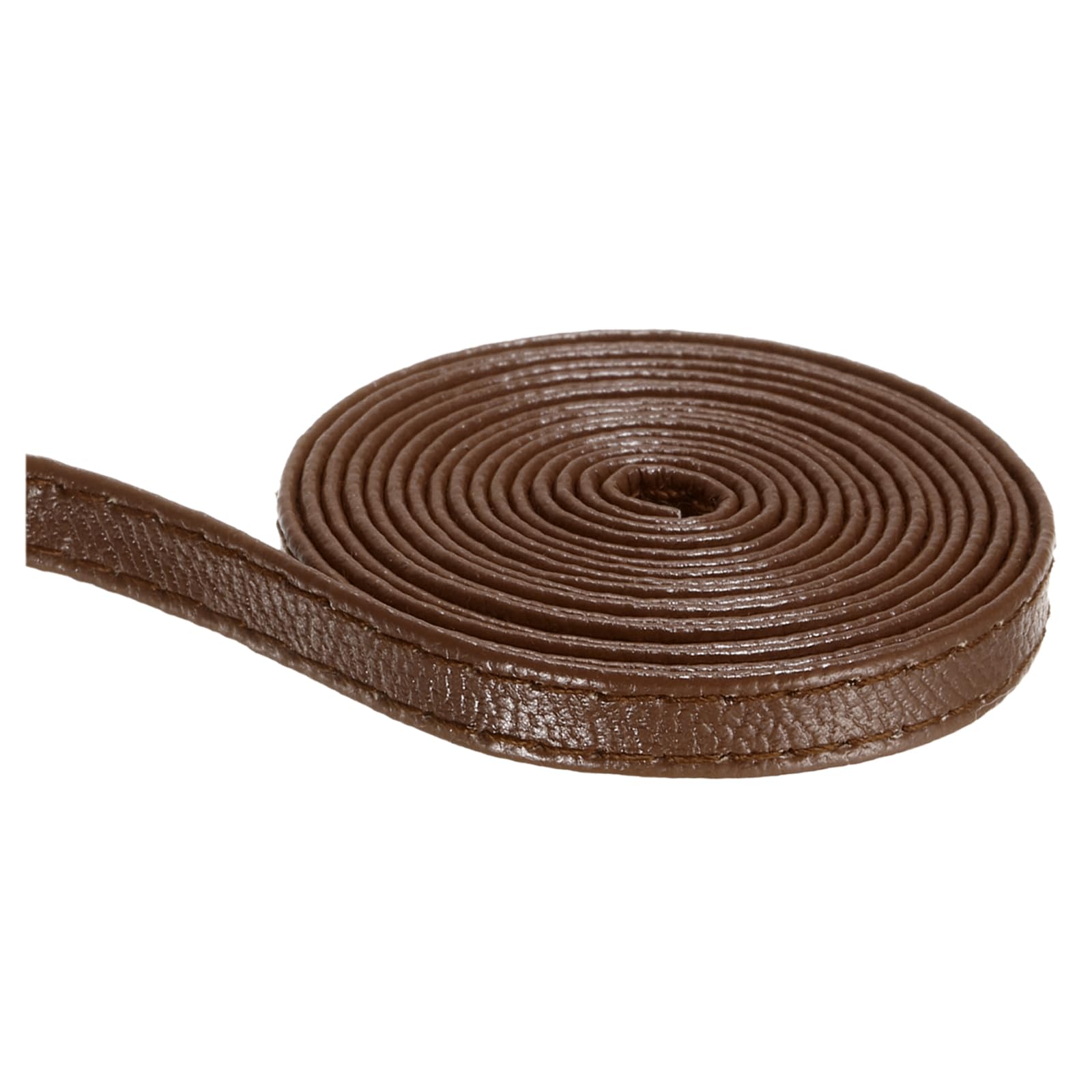 sourcing map Light Brown Leather Strap 1/4 inch (6mm) Wide Double Sided Leather Strip 200"(5M Long) Flat Leather Belt Cord for Shoulder Bag, Clothing Belt, Bag Handles, Handcraft