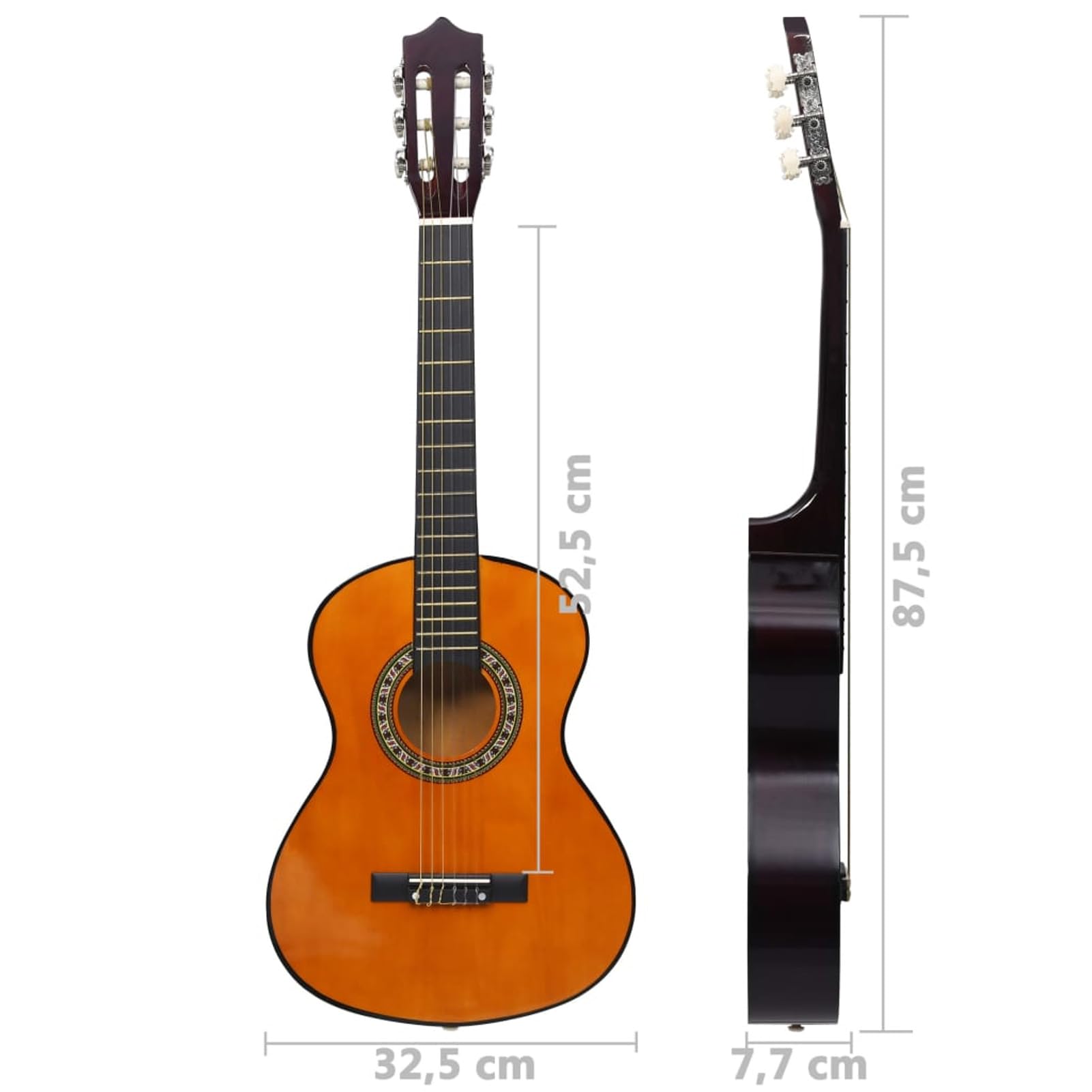 Chitarra Classica per Principianti e Bam bini 1/2 34" in Tiglio,Arte e Svago,Hobby e Arti Creative,Strumenti Musicali,Strumenti a Corda,Chitarre-70128