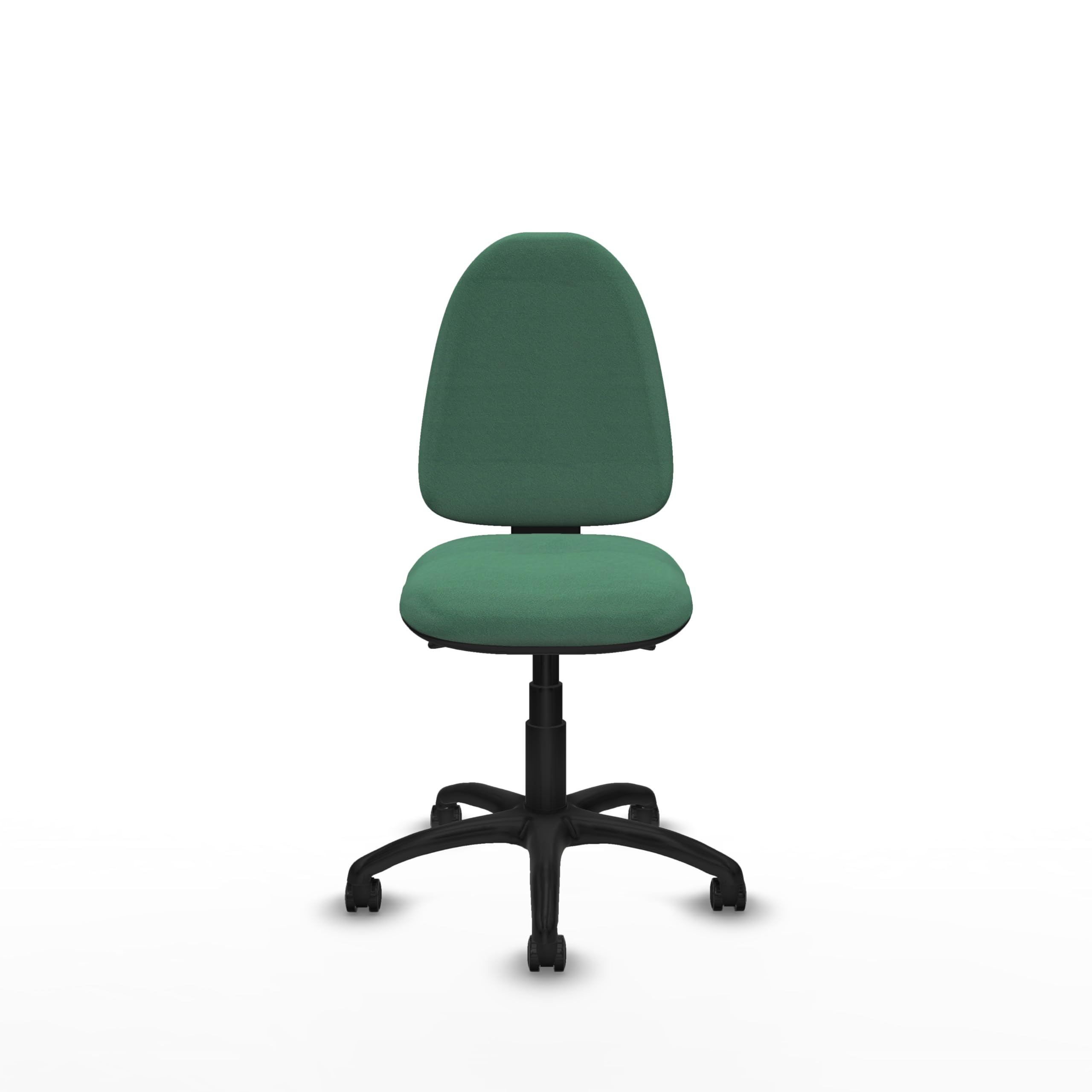 Piqueras y Crespo - Silla para Costureras Aýna sin Brazos. Equipado con Asincro y Espuma de Corte. con Ruedas Autofrenantes. Verde Esmeralda