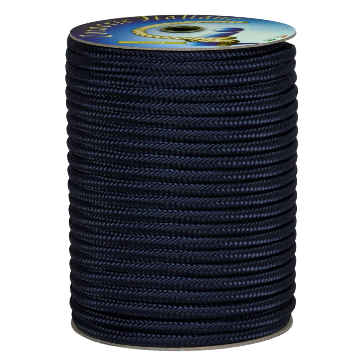 Corderie Italiane 006106371 Treccia poliestere alta tenacità blu, 8 mm, 50 mt