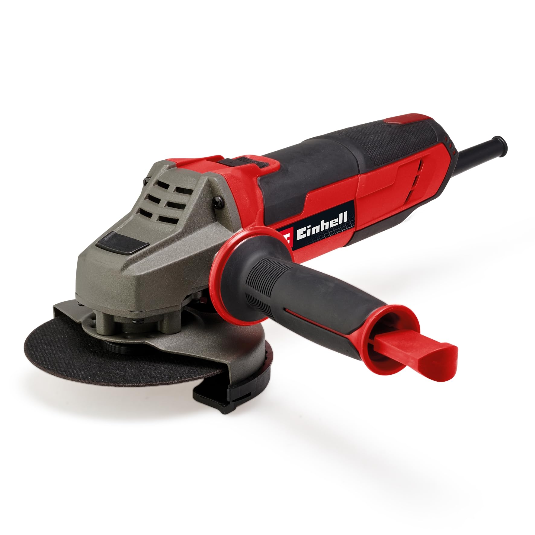 Einhell Smerigliatrice angolare TE-AG 125/1010 (1.010 Watt, diametro disco 125 mm, profondità di taglio 33 mm, protezione antiossidante, impugnatura aggiuntiva, senza disco da taglio)