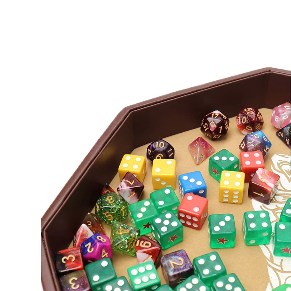 Deluxe 30 cm Fantasy Vecna ​​Claw Würfeltablett – DND Würfeltablett – Würfelmatte für RPG und Tabletop-Rollenspiele – Gaming-Zubehör – Geräuschdämpfende achteckige Würfeltabletts