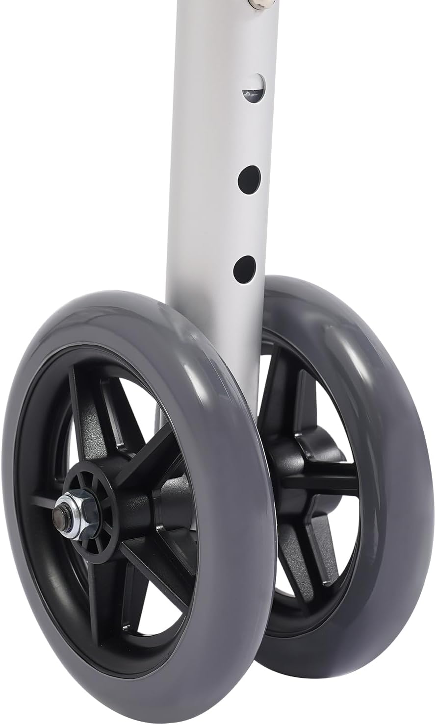 Foldable Walker with Wheels Seat, Aluminum Folding Lightweight Walkers, Multi-Functional Walkers for Seniors, Adjustable Height Foldable Chair for Elderly, Pregnant Women, Arthritis Sufferers